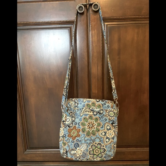 RARE Vera Bradley Crossbody Bali Blue HTF- Retired 2009 Excellent condition! - Picture 6 of 15